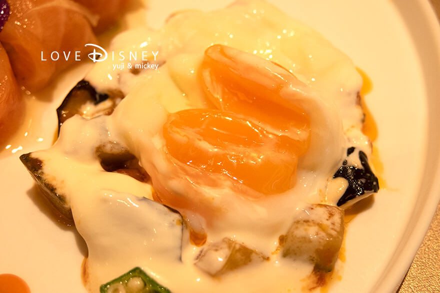 エンパイア・グリル TDS25周年 スパークリング・ジュビリーランチ アペタイザー 半熟玉子