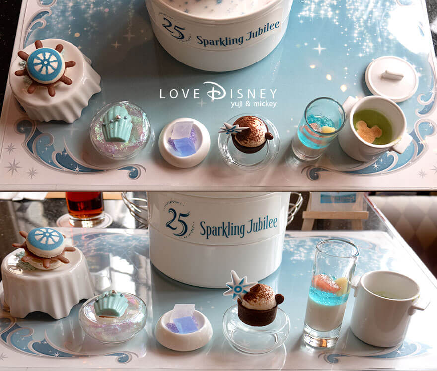 ハイピリオン・ラウンジ TDS25周年 プレミアムスウィーツセット プティ・フール グリーンピーススープ