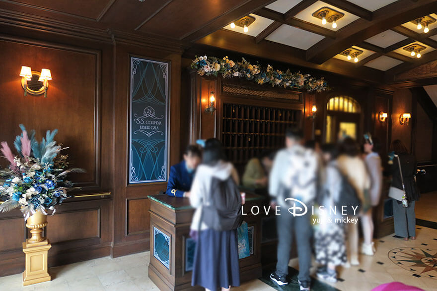 S.S.コロンビア号 TDS25周年 ジュビリーガラ 受付カウンター