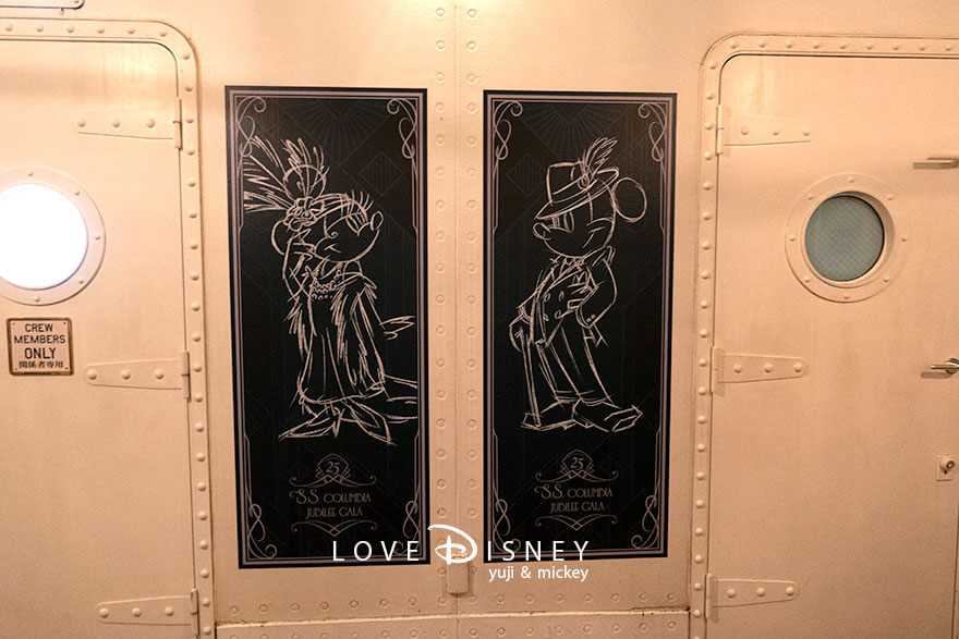 S.S.コロンビア号 TDS25周年 ジュビリーガラ デッキ（ミッキー＆ミニー）