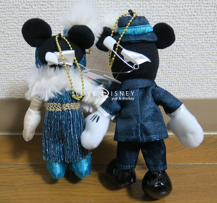 S.S.コロンビア号 TDS25周年 ジュビリーガラ ぬいぐるみバッジ（ミッキー＆ミニー）背中