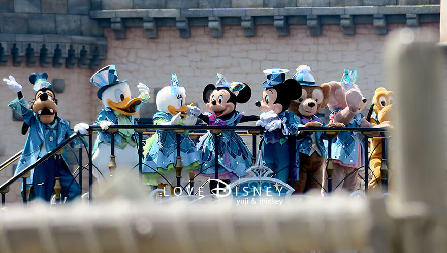 ミッキー広場 TDS25周年 スパークリング・ジュビリー・セレブレーション 鑑賞エリア 全員集合