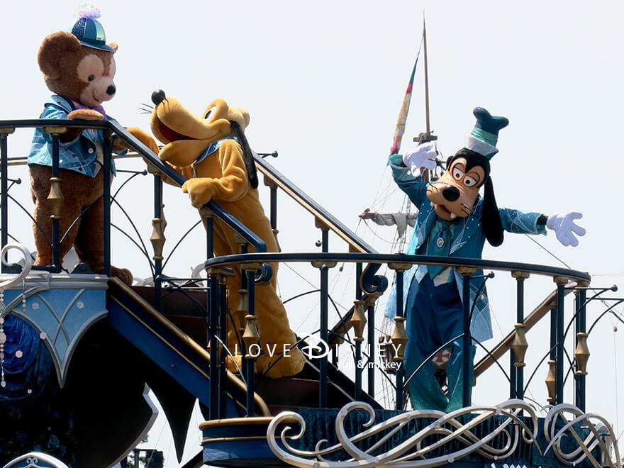 ミッキー広場 TDS25周年 スパークリング・ジュビリー・セレブレーション 鑑賞エリア ダッフィー プルート グーフィー