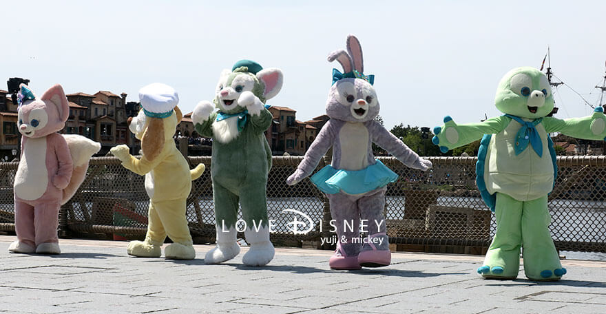 ミッキー広場 TDS25周年 スパークリング・ジュビリー・セレブレーション 鑑賞エリア ダッフィー＆フレンズ（その1）