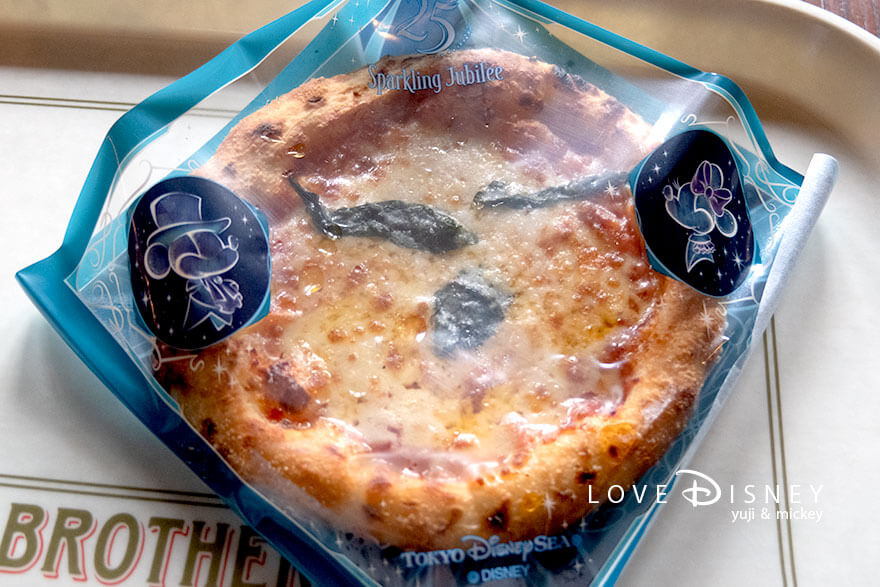 メディテレーニアンハーバー TDS25周年 ザンビーニ・ブラザーズ・リストランテ ピッツァ・マルゲリータ（25周年の包み紙）