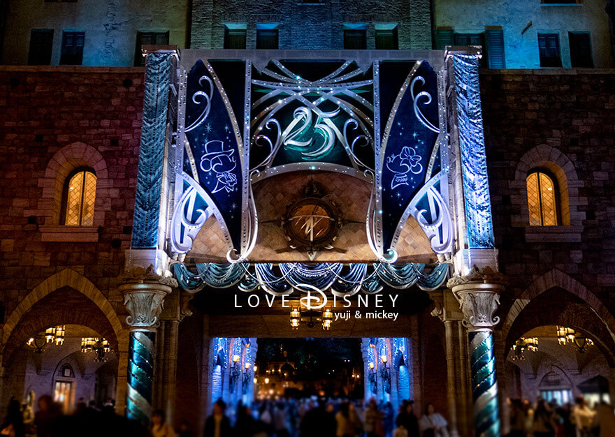 ミラコスタ通り TDS25周年 スパークリング・ジュビリー デコレーション イルミネーション