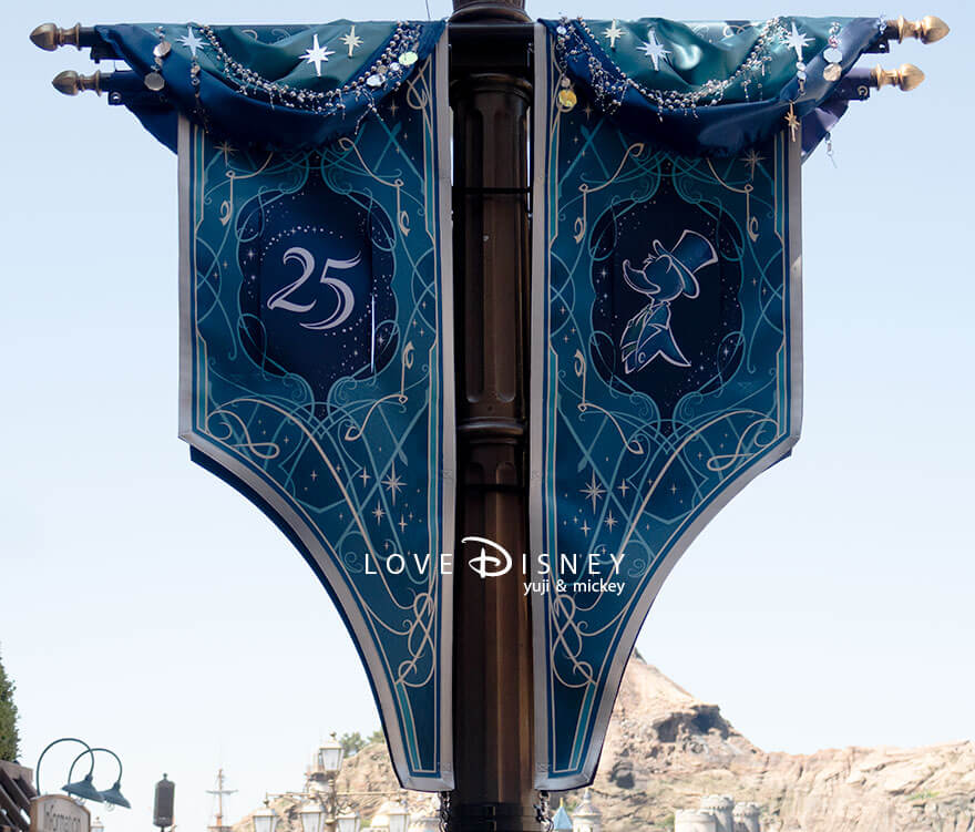 メディテレーニアンハーバー TDS25周年 スパークリング・ジュビリー デコレーション ドナルドのタペストリー