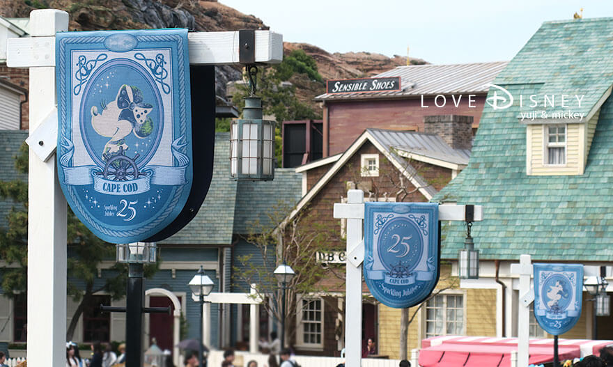 ケープコッド TDS25周年 スパークリング・ジュビリー デコレーション ミニーのタペストリー