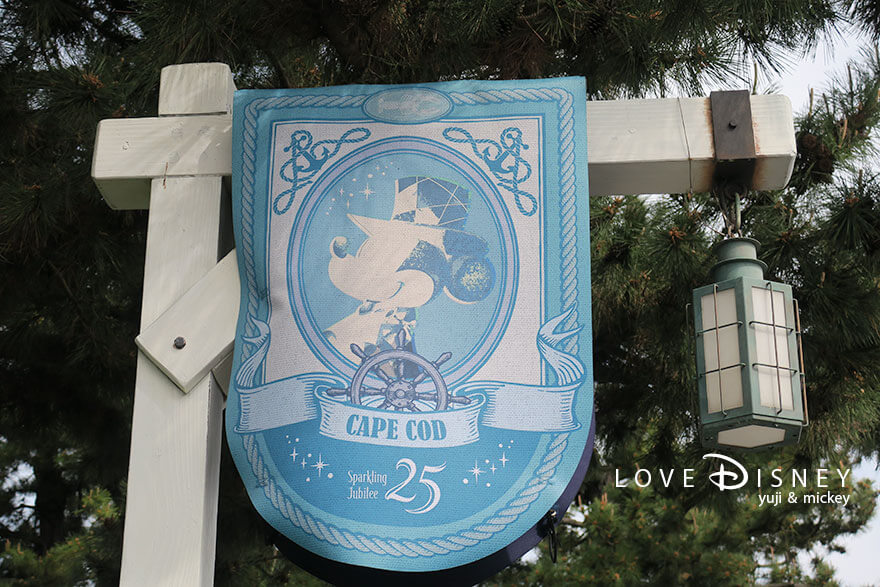 ケープコッド TDS25周年 スパークリング・ジュビリー デコレーション ミッキーのタペストリー