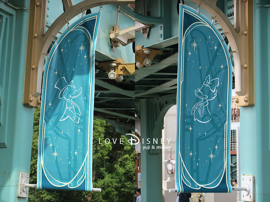 ポートディスカバリー TDS25周年 スパークリング・ジュビリー デコレーション タペストリー（ドナルド＆デイジー）