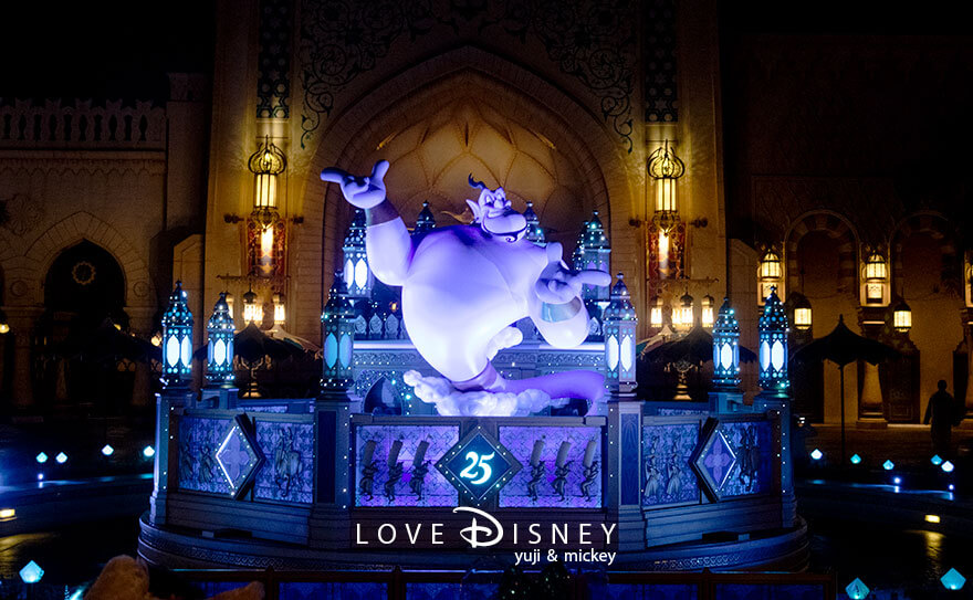 アラビアンコースト TDS25周年 スパークリング・ジュビリー デコレーション ジーニー（ライトアップ）