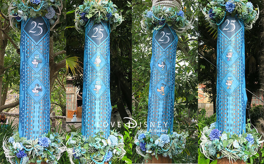 ロストリバーデルタ TDS25周年 スパークリング・ジュビリー デコレーション タペストリー（ミッキー＆フレンズ）