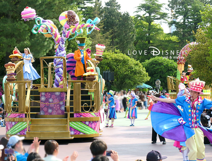 パレードルート停止位置 イッツ・ア・スウィーツフルタイム！ ふしぎの国のアリス