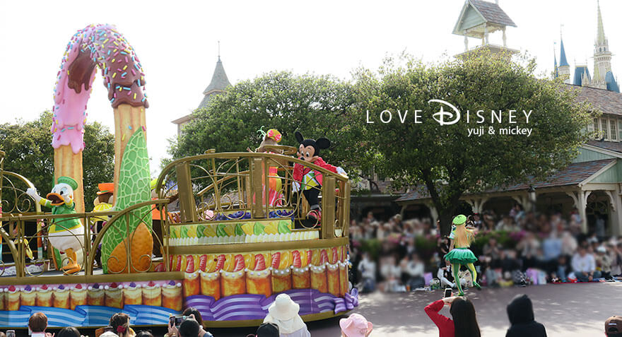 パレードルート停止位置 イッツ・ア・スウィーツフルタイム！ ミッキーフロート