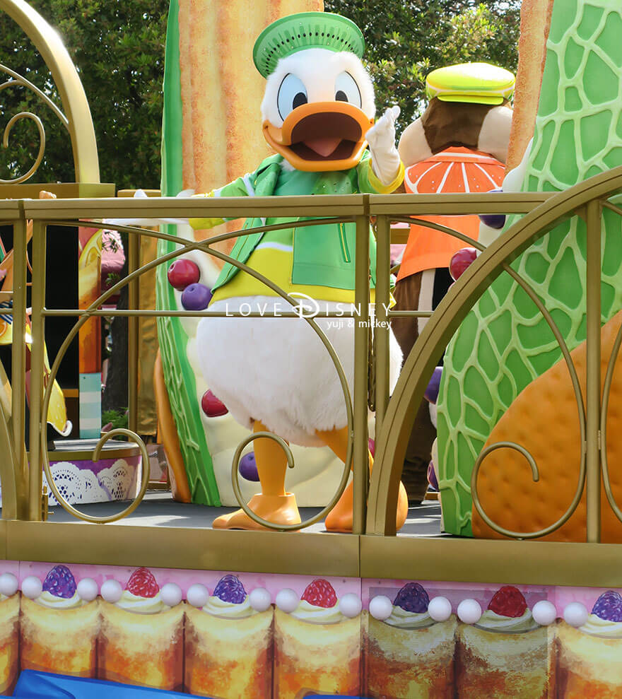 パレードルート停止位置 イッツ・ア・スウィーツフルタイム！ ドナルド