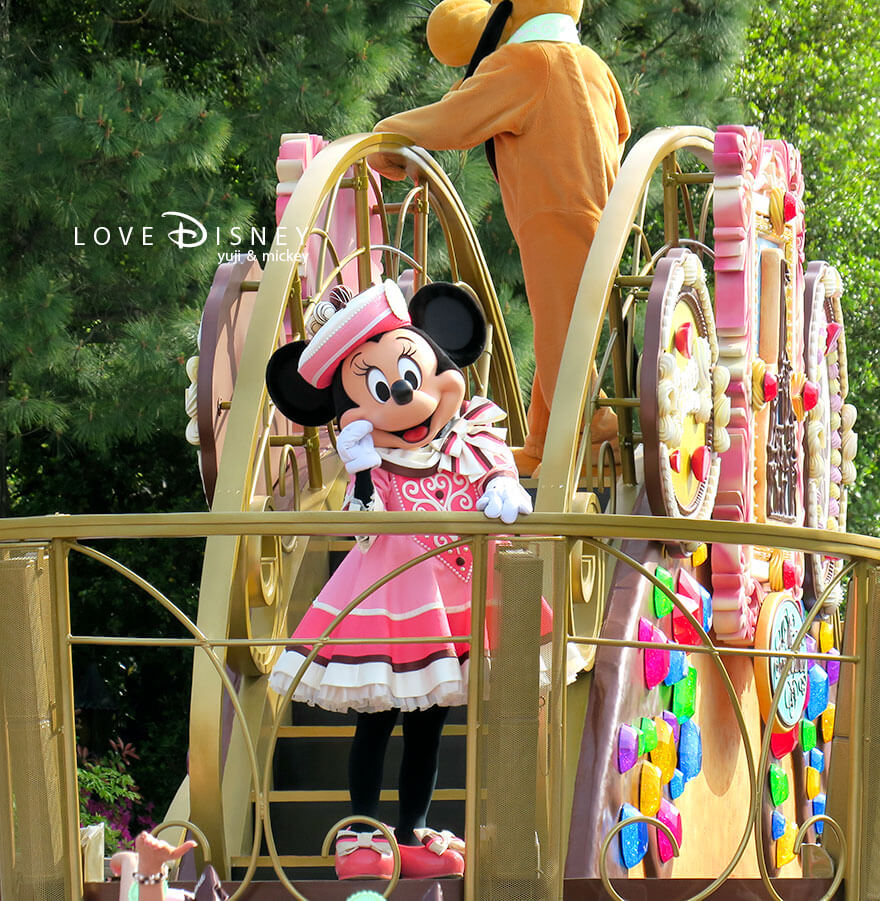 パレードルート停止位置 イッツ・ア・スウィーツフルタイム！ ミニー＆プルート（その2）