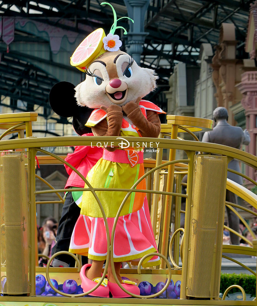 TDL プラザ イッツ・ア・スウィーツフルタイム！ ミッキーフロート停止位置 クラリス（その4）