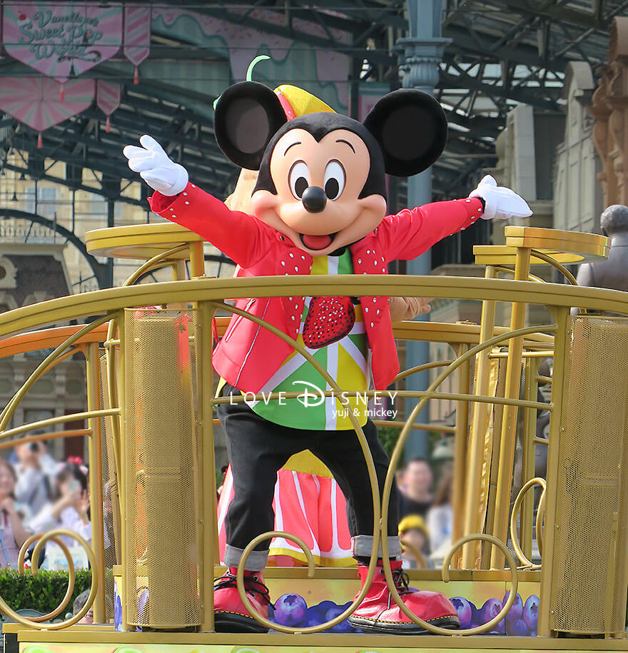 TDL プラザ イッツ・ア・スウィーツフルタイム！ ミッキーフロート停止位置 ミッキー（その1）