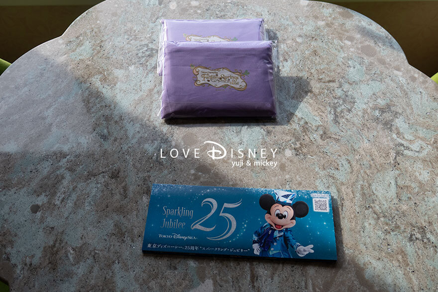 東京ディズニーシー・ファンタジースプリングスホテル ファンタジーシャトー ベイエリアサイド スーペリア・アルコーヴルーム ショッピングバッグ