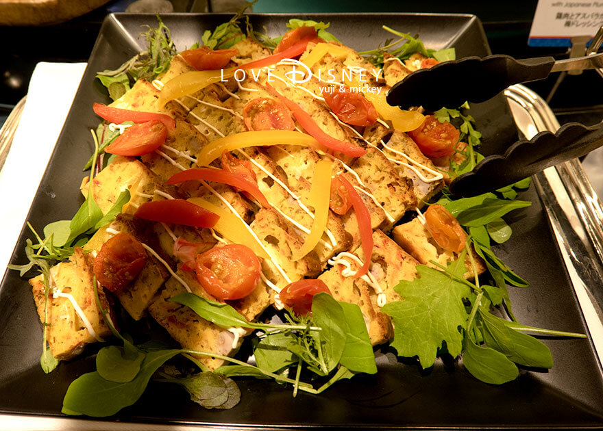 TDS25周年 シェフ・ミッキー スパークリング・ジュビリーランチブッフェ 冷たい料理(チーズケークサレ)