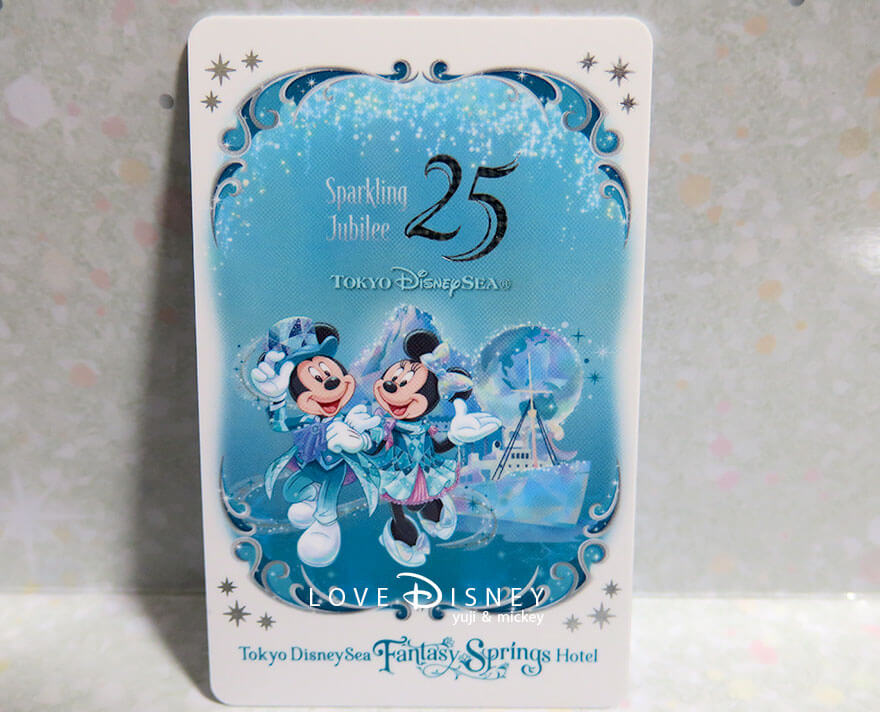 TDS25周年 東京ディズニーシー・ファンタジースプリングスホテル カードキー(表)