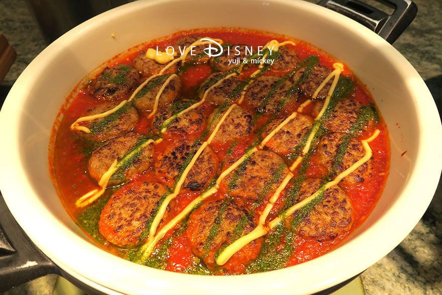 TDS25周年 オチェーアノ スパークリング・ジュビリーブッフェ 温かい料理(イタリアンハンバーグ)