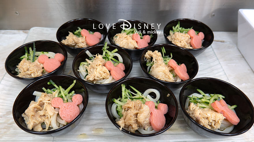 東京ディズニーランド ブッフェレストラン クリスタルパレス・レストラン 冷たい料理(冷やしうどん)