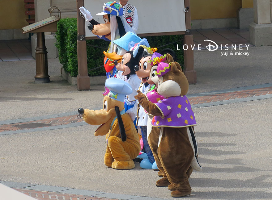オチェーアノ 朝食ブッフェ 開園前のキャラクターたち（その5）