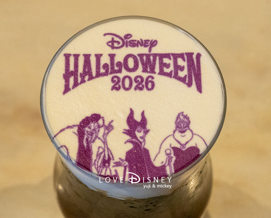 ディズニー・ハロウィーン2026 TDL グルメ センターストリート・コーヒーハウス スペシャルデザートセット アイスカフェモカ