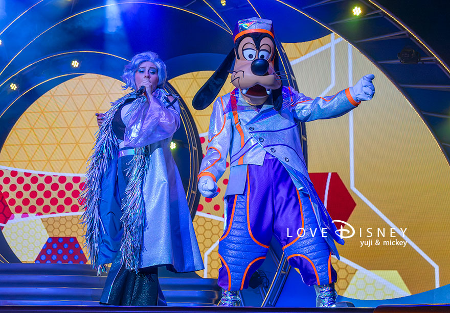 TDL ショーベース The D-Groovationz4 Live: Happy! Funky! Groovy! Tour Dグル ベイマックスシーン グーフィー（その1）
