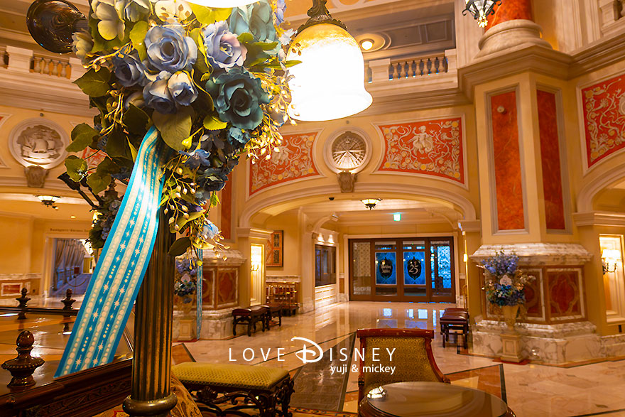 TDS25周年 スパークリング・ジュビリー ホテルミラコスタ デコレーション ロビー 照明器具の装飾