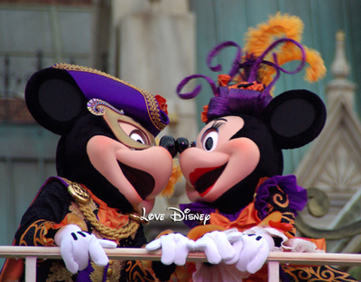 キス画像・ミッキー＆ミニー！ミステリアス・マスカレード