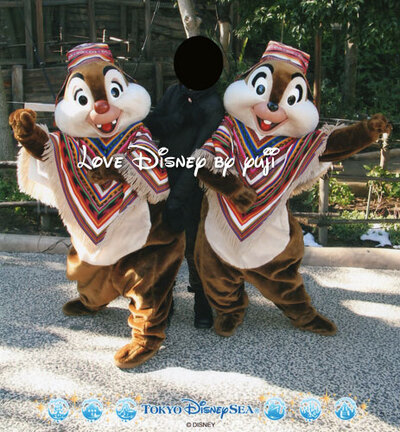 2ショット・チップ＆デール！グリーティング画像