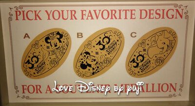 雪上のミッキー花＆プリンセスのスーベニアメダル