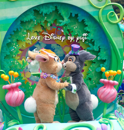 バラとお城のコラボ！とんすけ＆ミスバニーのキス画像！