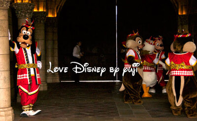 シー・キャラクター絵柄のテーブル＆おんどこどん入待ち画像