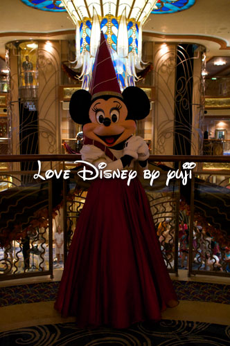 プリンセス衣装のミニーグリーティング！ディズニークルーズ