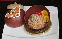 チップ＆デールをイメージした「ハイピリオン・ラウンジのスペシャルケーキセット（モンブラン）」紹介！