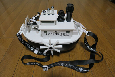 ミッキーマウス90周年記念グッズ「蒸気船ウィリーのポップコーンバケット」購入レポート