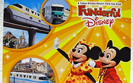 「ファンダフル・ディズニー」デザインのディズニーリゾートラインフリーきっぷ（オリジナル台紙付）