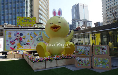 赤坂サカスにうさピヨ出現、一足お先にディズニー・イースター2019