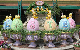 TDSディズニー・イースター2019のデコレーション（ミラコスタ通り〜メディテレーニアンハーバー）