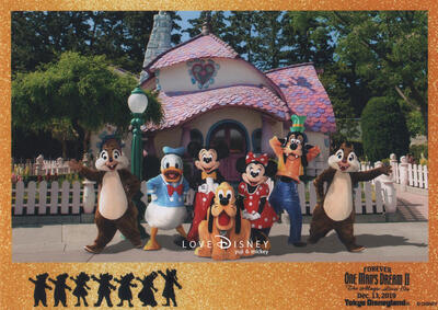 「フォーエバー&ldquo;ワンマンズ・ドリームⅡ&rdquo;」のフォトフレーム付きのディズニースナップフォト